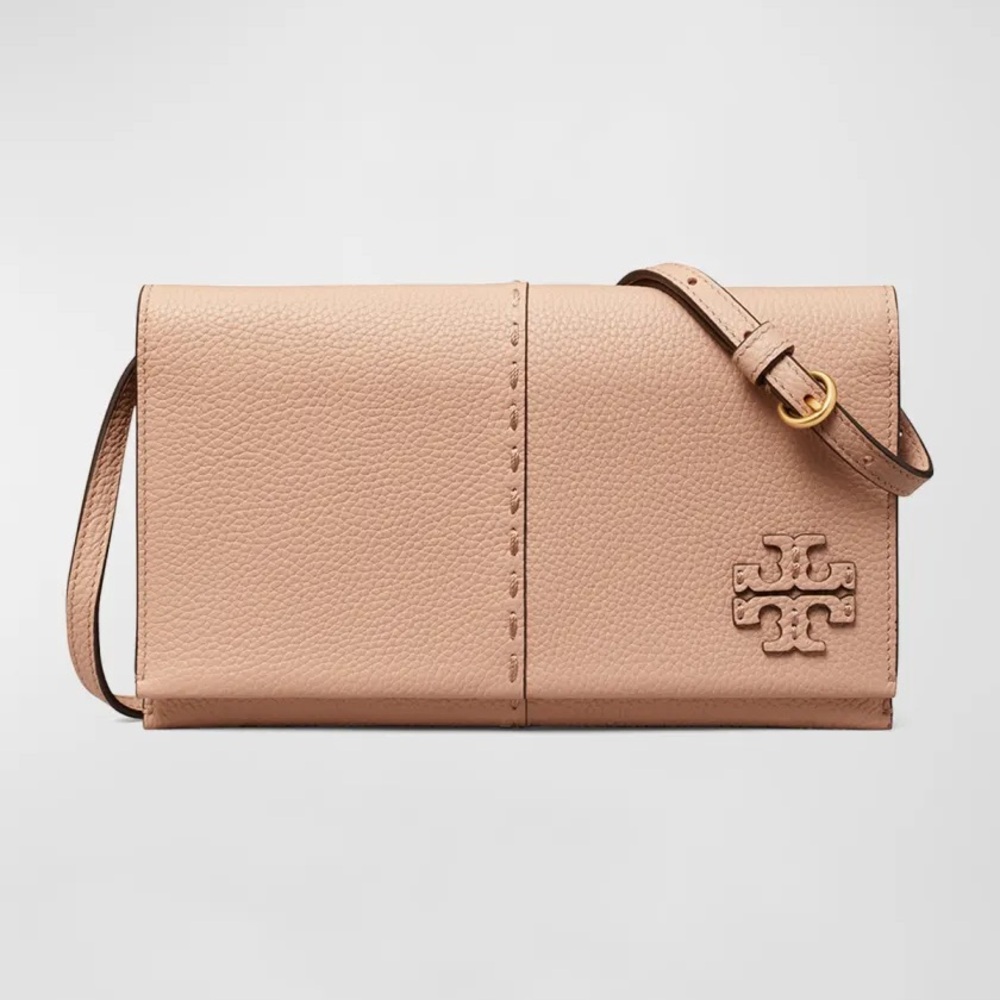 NWT Tory Burch McGraw Wallet Leather Crossbody Bag